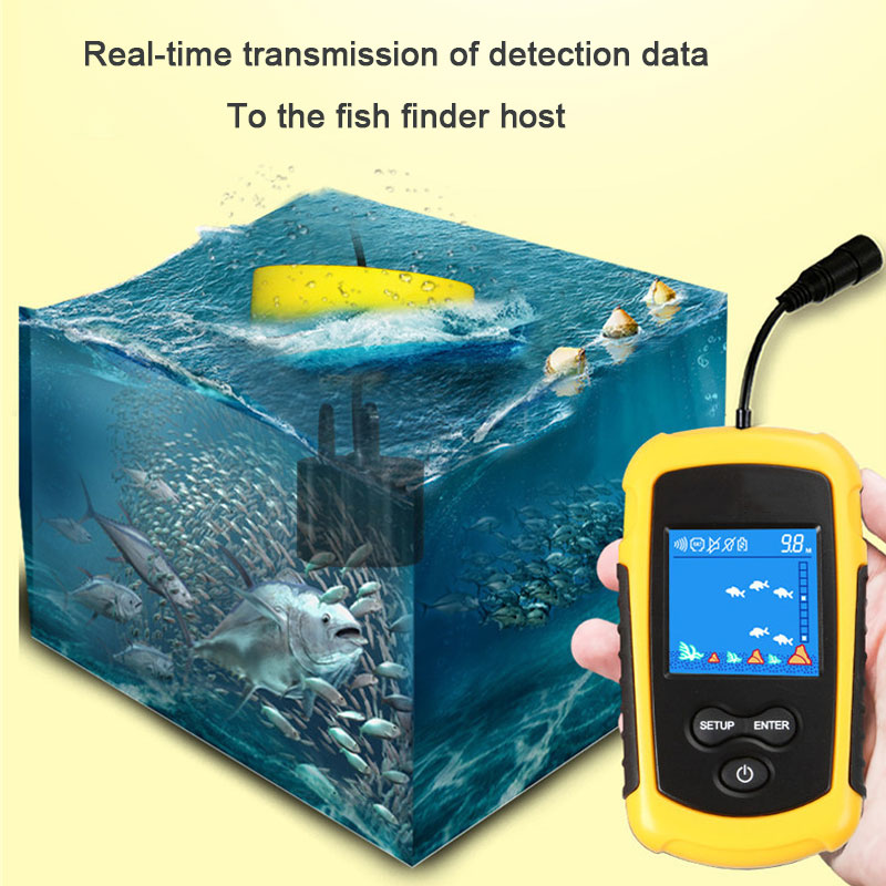 Fish Finder Portable - 100 м проводной цветной экран портативный