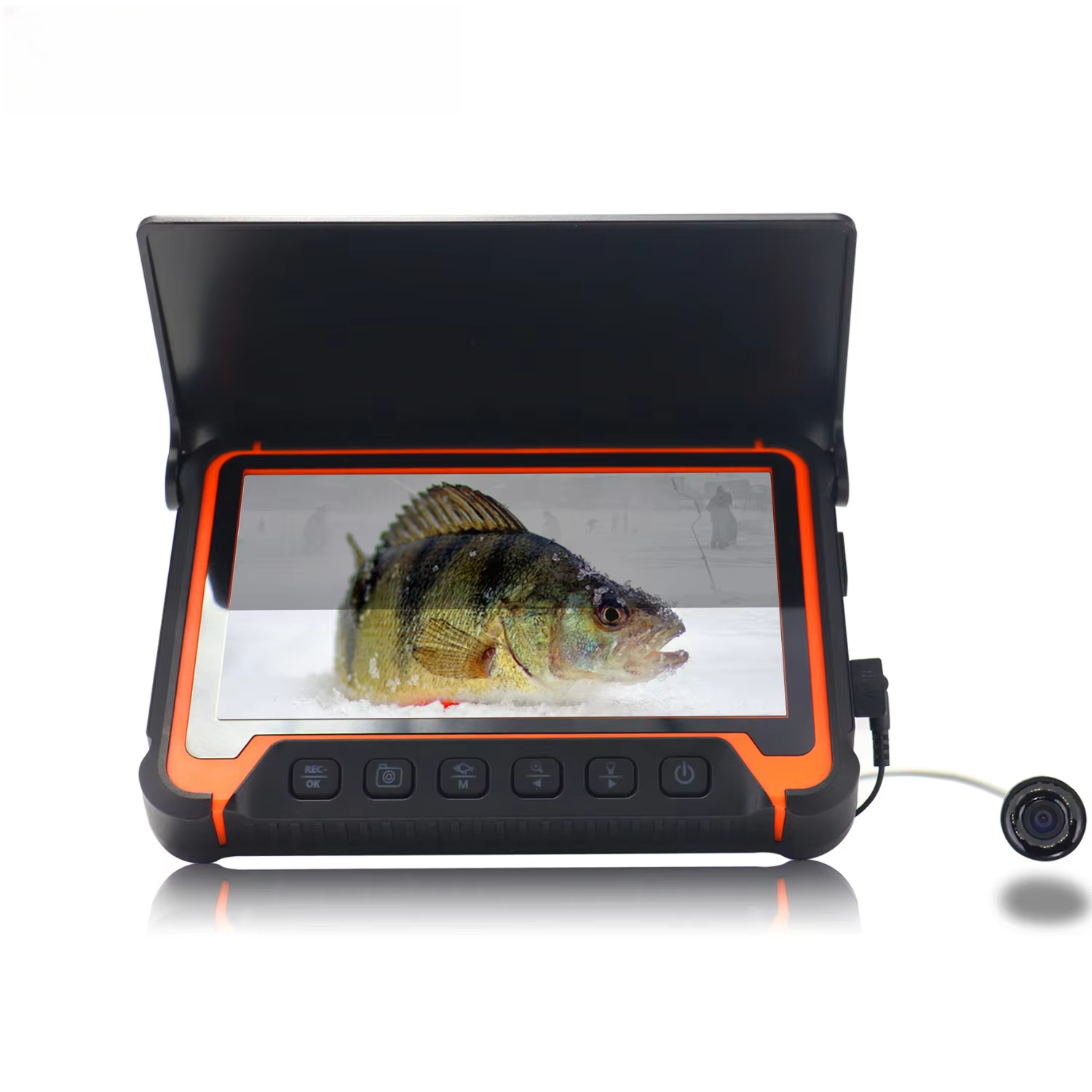 Fish Finder Portable - 15-дюймовый цветной ЖК-дисплей, портативный эхолот для